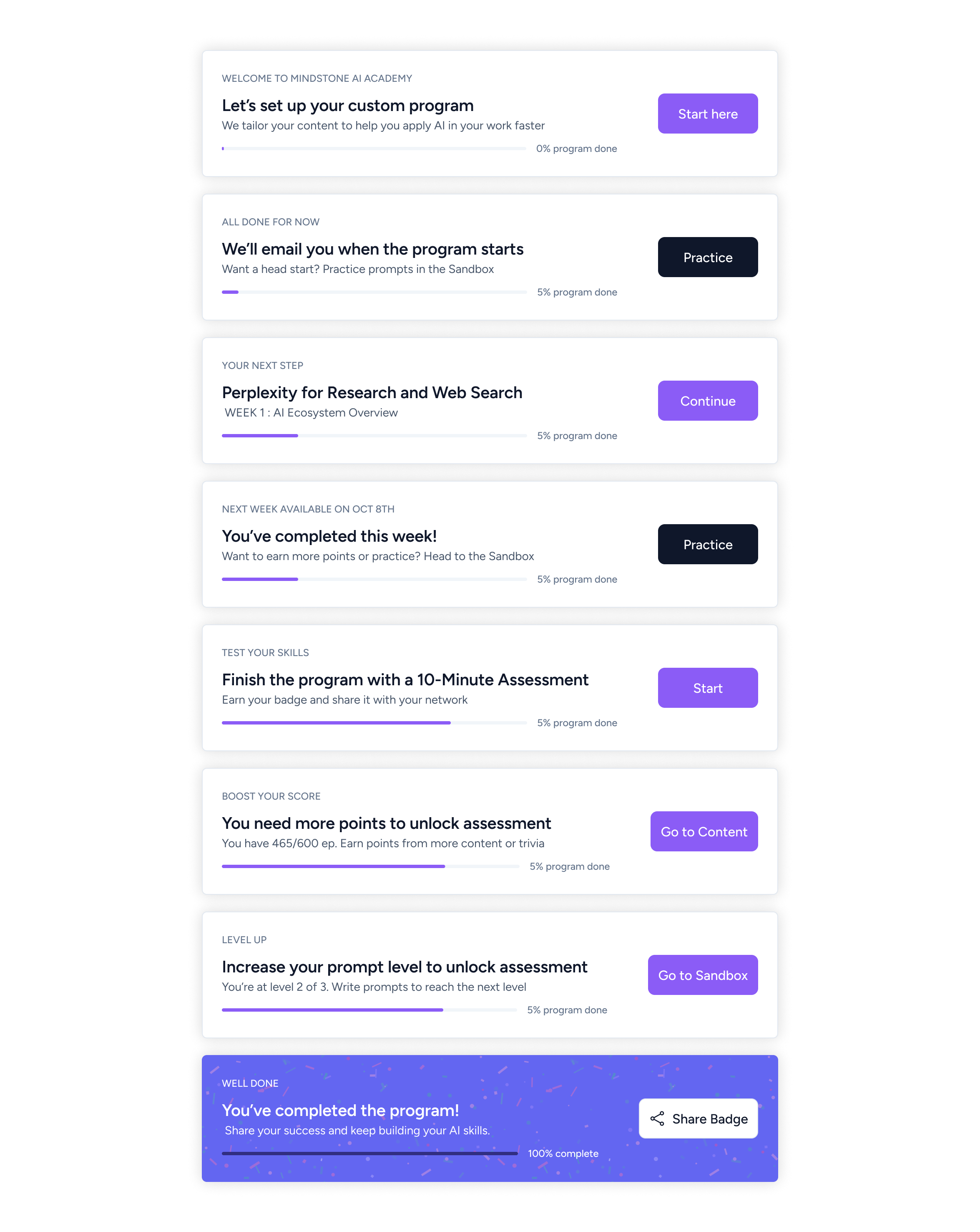 Action card