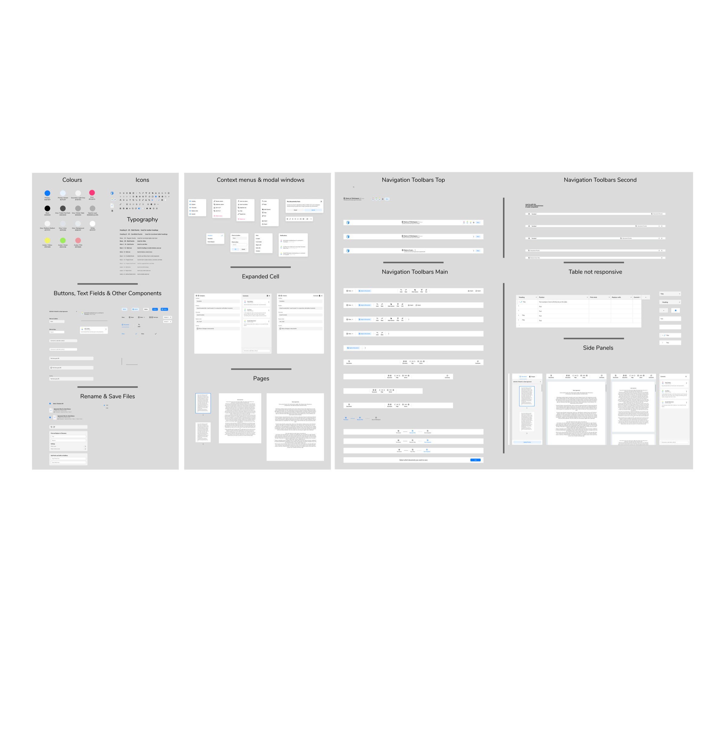 Component library / consistency