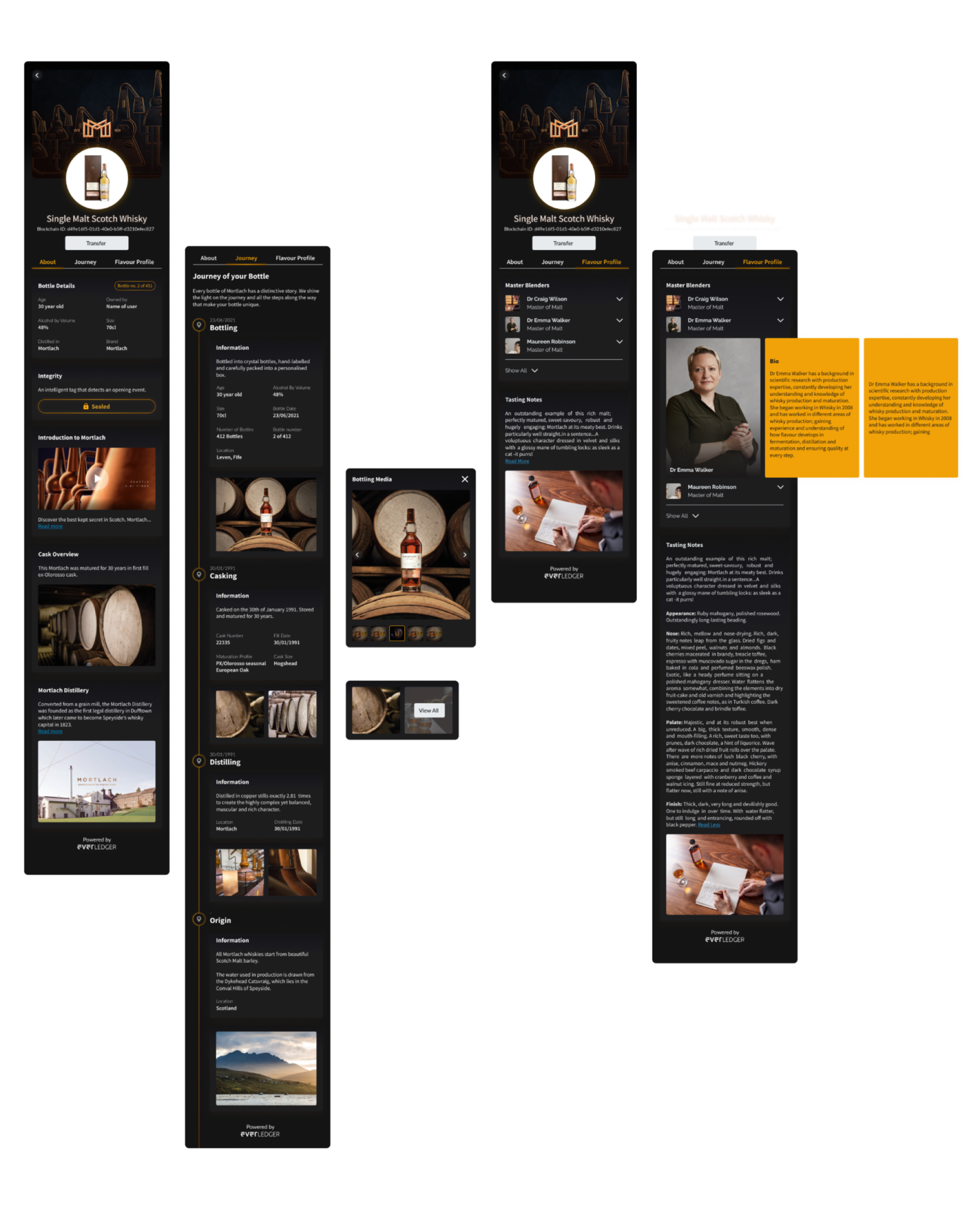 Whisky client hi-fi designs